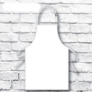 white kids apron