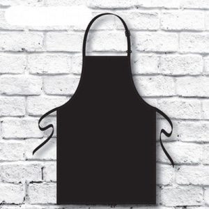 Pallet of Black Kids Aprons and Adult Aprons in Red - R4487