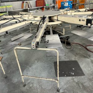 Used TAS 3000 Series 10 Electric Head Jumbo Automatic Screen Printing Carousel- R4588