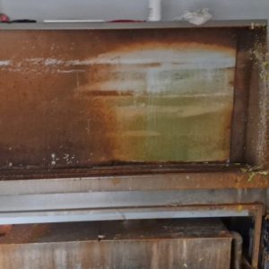 Used Backlit LED Ecofrog Stainless Steel Wash Trough + Sep Tank